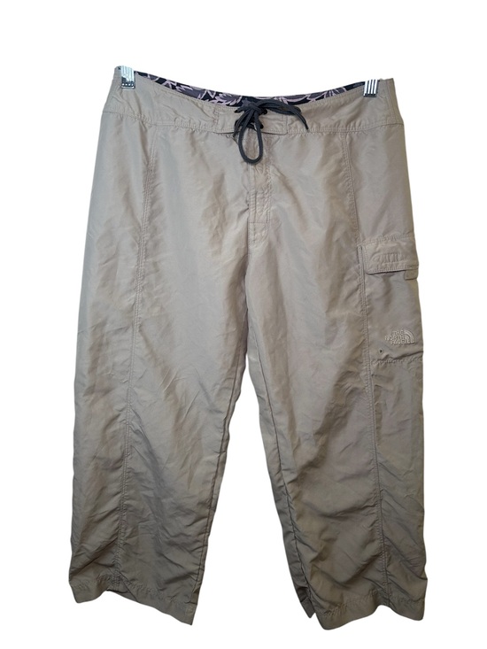 The North Face Pants - North Face Womens Khaki Cargo Capris with Drawstring Waist 8 Hiking Outdoor Camp